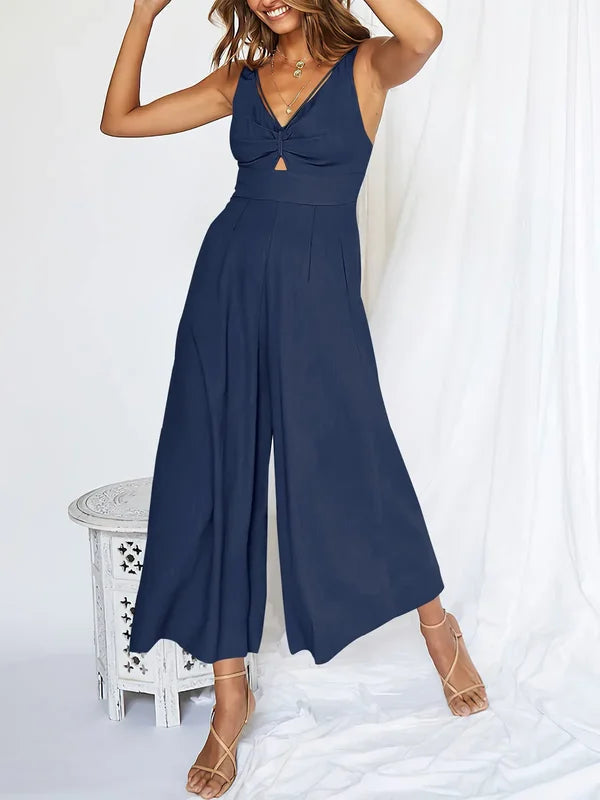 Isa - Elegante Jumpsuit met Wijde Pijpen