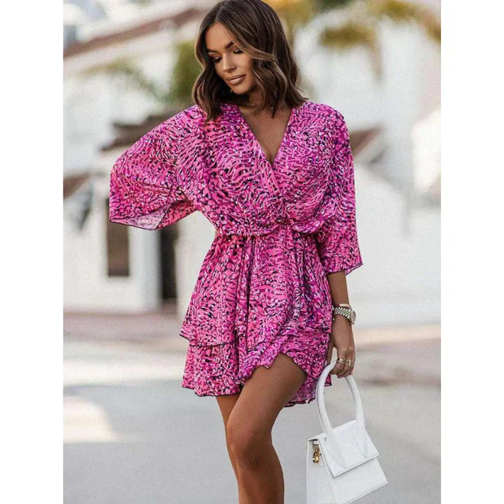 Alina - Gekleurde Mini Zomer Jurk Voor Dames