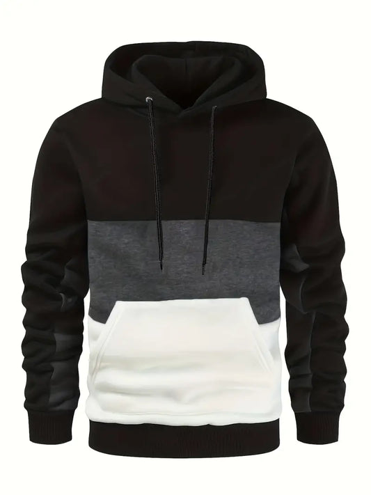 Adnan - Hoodie met Kleurenblokken Design