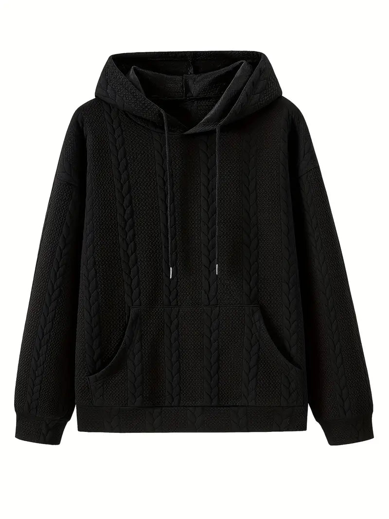Benjamin - Casual Heren Hoodie met Klassiek Breipatroon
