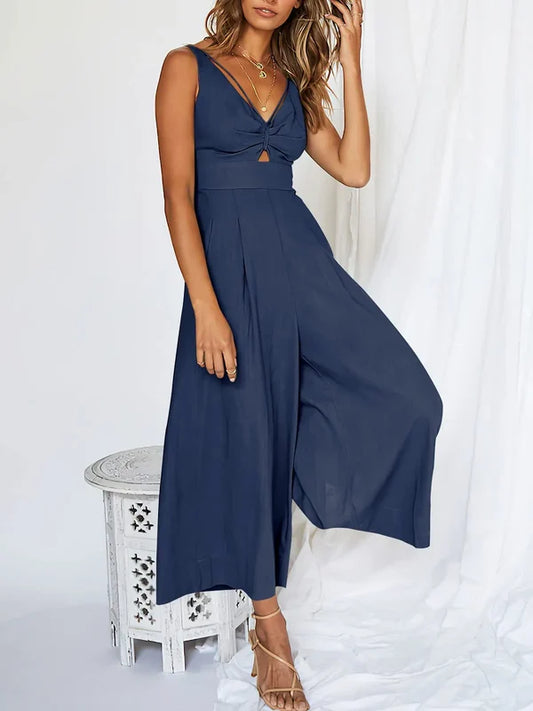 Isa - Elegante Jumpsuit met Wijde Pijpen
