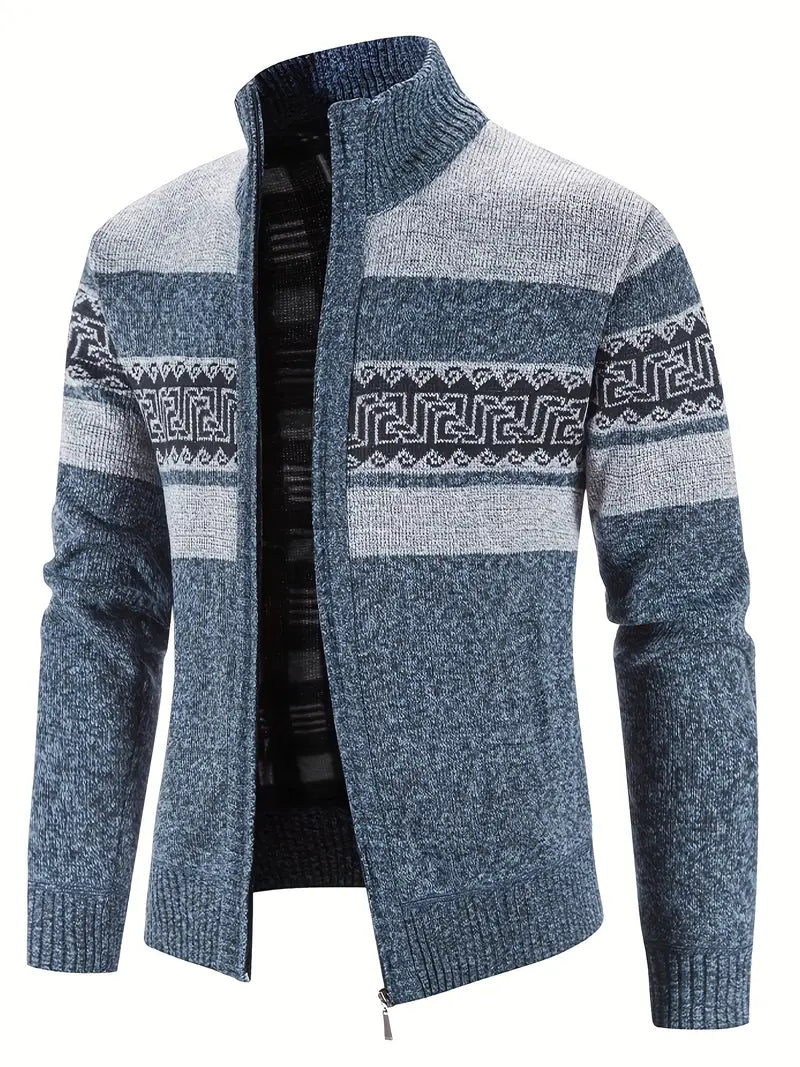 Casper - Gebreid Wintervest met Patronen