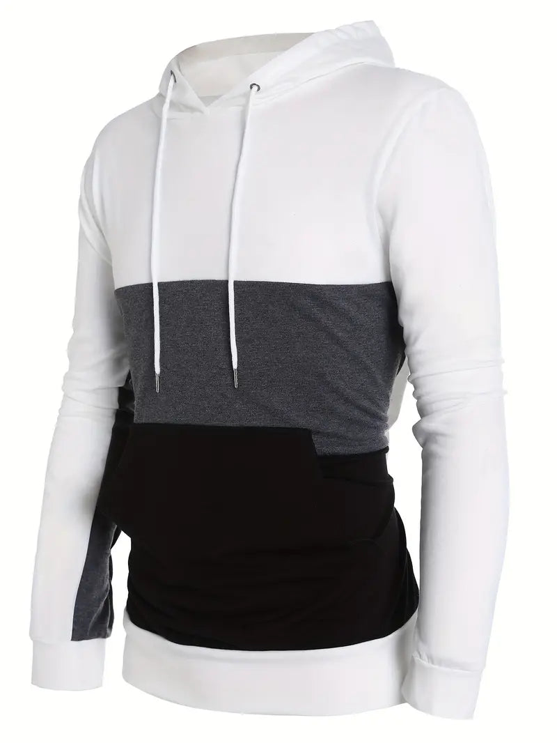 Adnan - Hoodie met Kleurenblokken Design